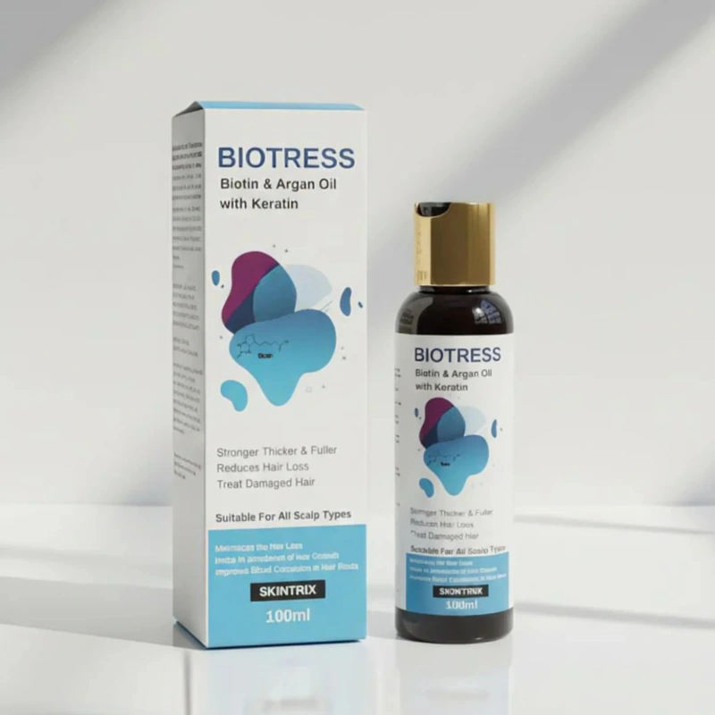 Biotress Biotin & Argan Oil with Keratin 100ml | Hair Growth & Strengthening Oil 2 Biotin Hair Oil