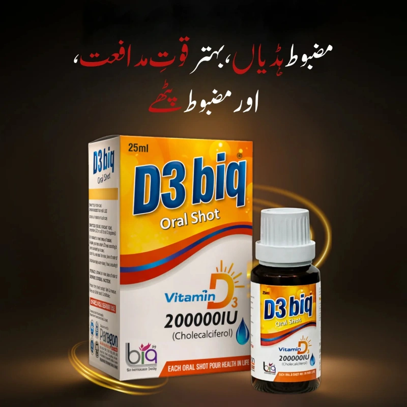 D3 BIQ Oral Shot 25ml | Vitamin D3 Supplement | Still Young 2 Bone-Health-Support