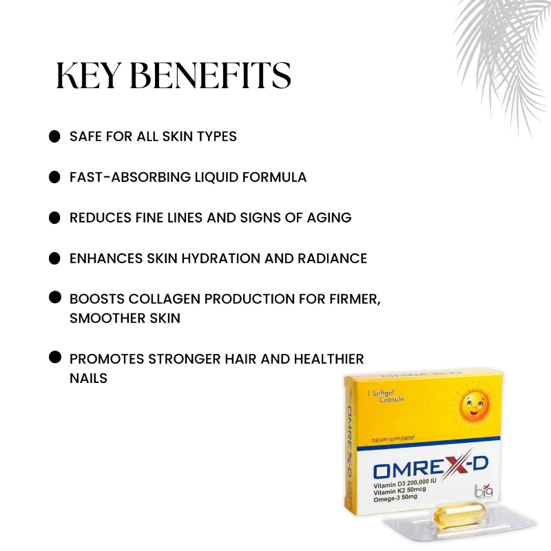 OMREX-D | Bone, Immunity & Heart Support | Vitamin & Omega-3 Softgel 4 Vitamin D3 supplement