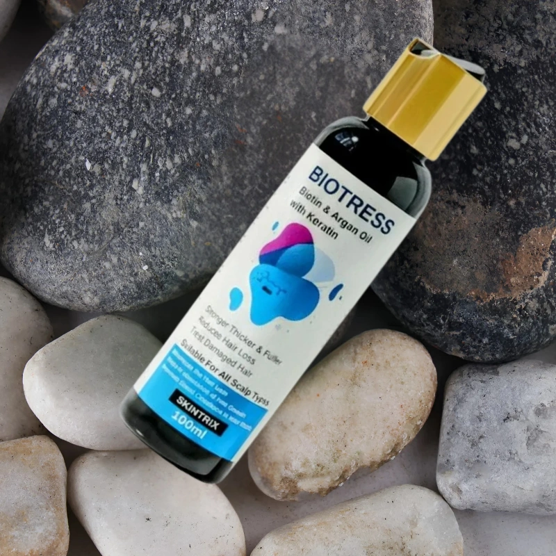 Biotress Biotin & Argan Oil with Keratin 100ml | Hair Growth & Strengthening Oil 3 Keratin Hair Oil
