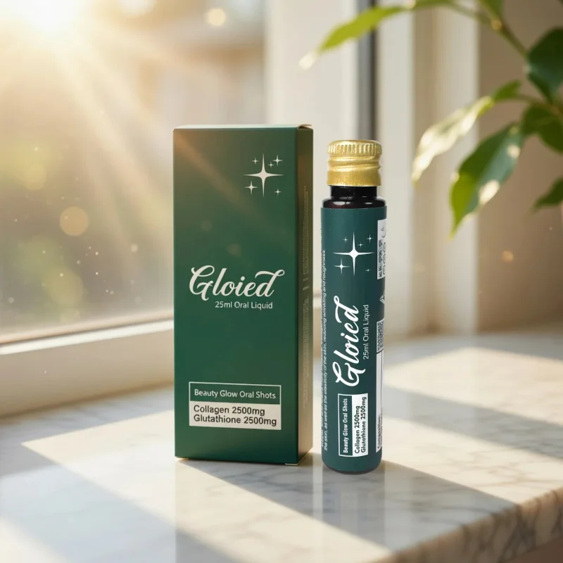 Gloied Beauty Glow Oral Liquid 25ml 2 activewear shorts