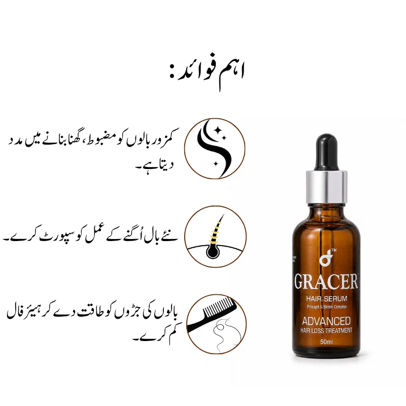 Hair Serum | Procapil & Biotin Advanced Hair Loss Treatment & Hair Growth Serum 3 gracer-procapil-biotin-hair-serum-50ml