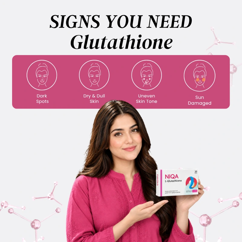 NIQA Tablets | L-Glutathione 500mg with Vitamin C | Still Young 3 Niqa-L-Glutathione-Still-Young-Tablets